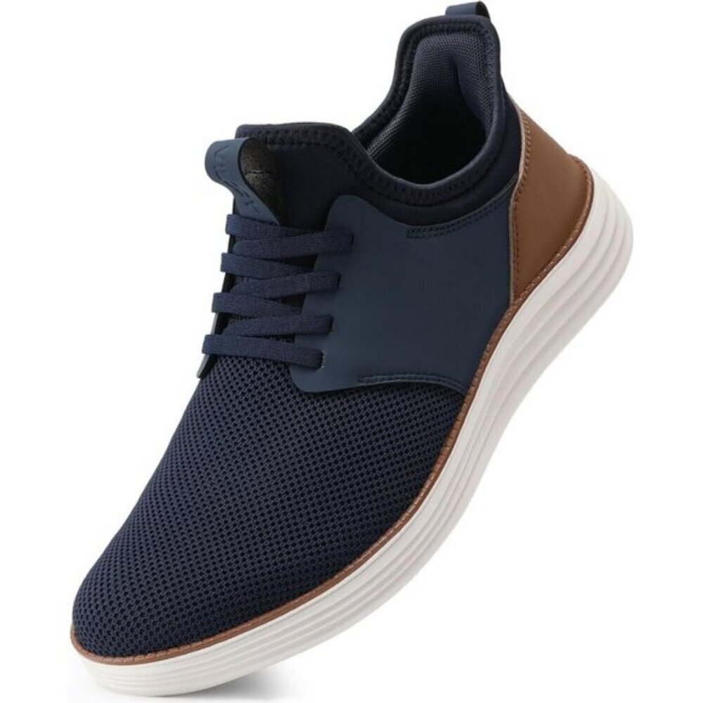 ⚡VILOCY Men's Navy Fashion Dress Oxfords Business Mesh Breathable Sneakers
